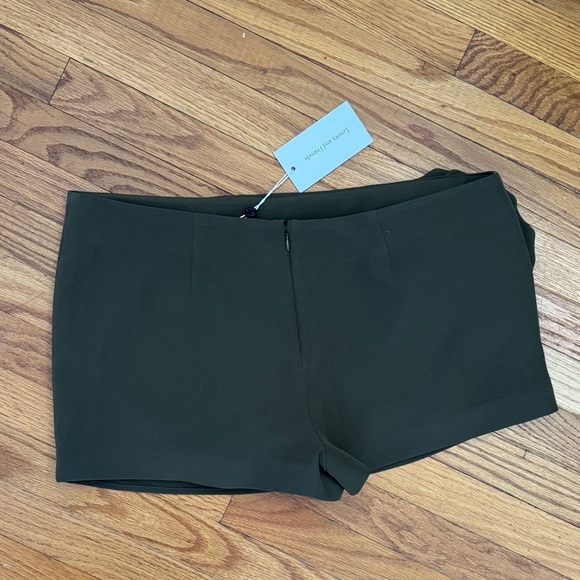 Revolve Zora Olive Green Skort with Floral Accent - Picture 2 of 6